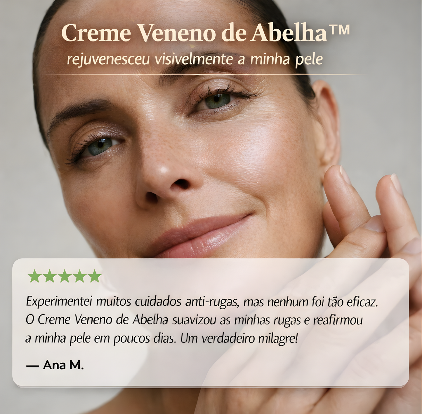 Creme antirrugas Veneno de Abelha